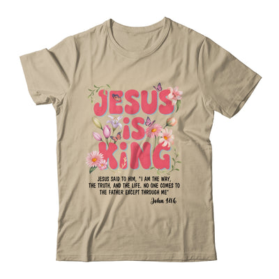 Jesus Is King Christian Women Girls Kids Floral Religious Shirt & Hoodie | siriusteestore