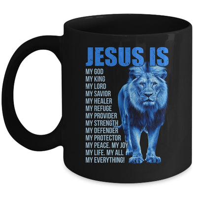 Jesus Is My God King Lord Savior Lion Christian Religious Mug | siriusteestore