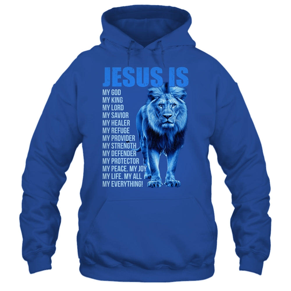 Jesus Is My God King Lord Savior Lion Christian Religious Shirt & Hoodie | siriusteestore