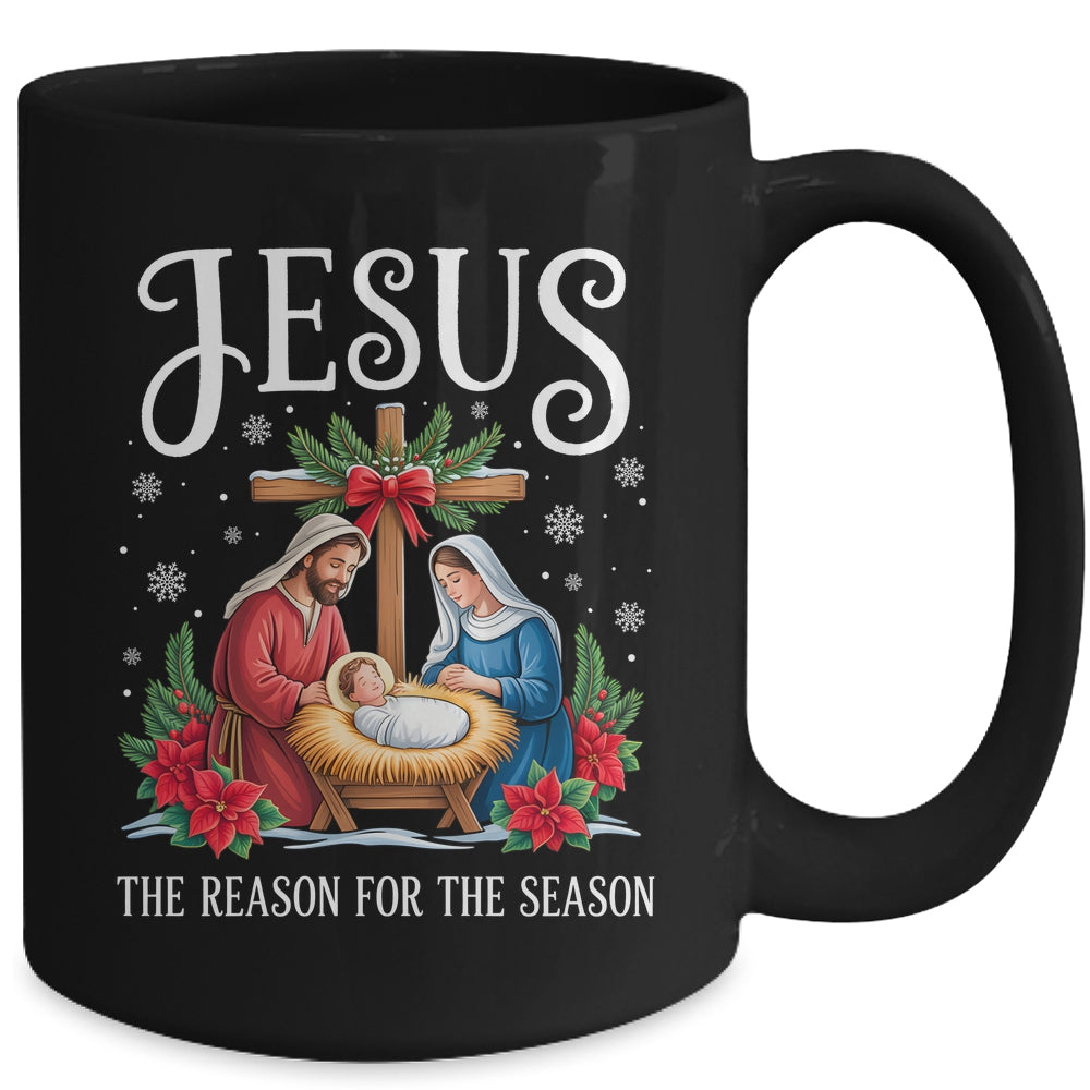 Jesus Is The Reason For The Season Christmas Christian Women Mug | siriusteestore