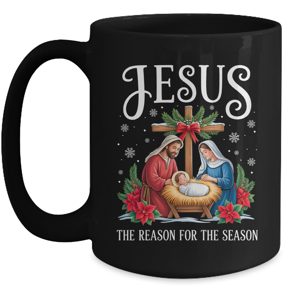 Jesus Is The Reason For The Season Christmas Christian Women Mug | siriusteestore