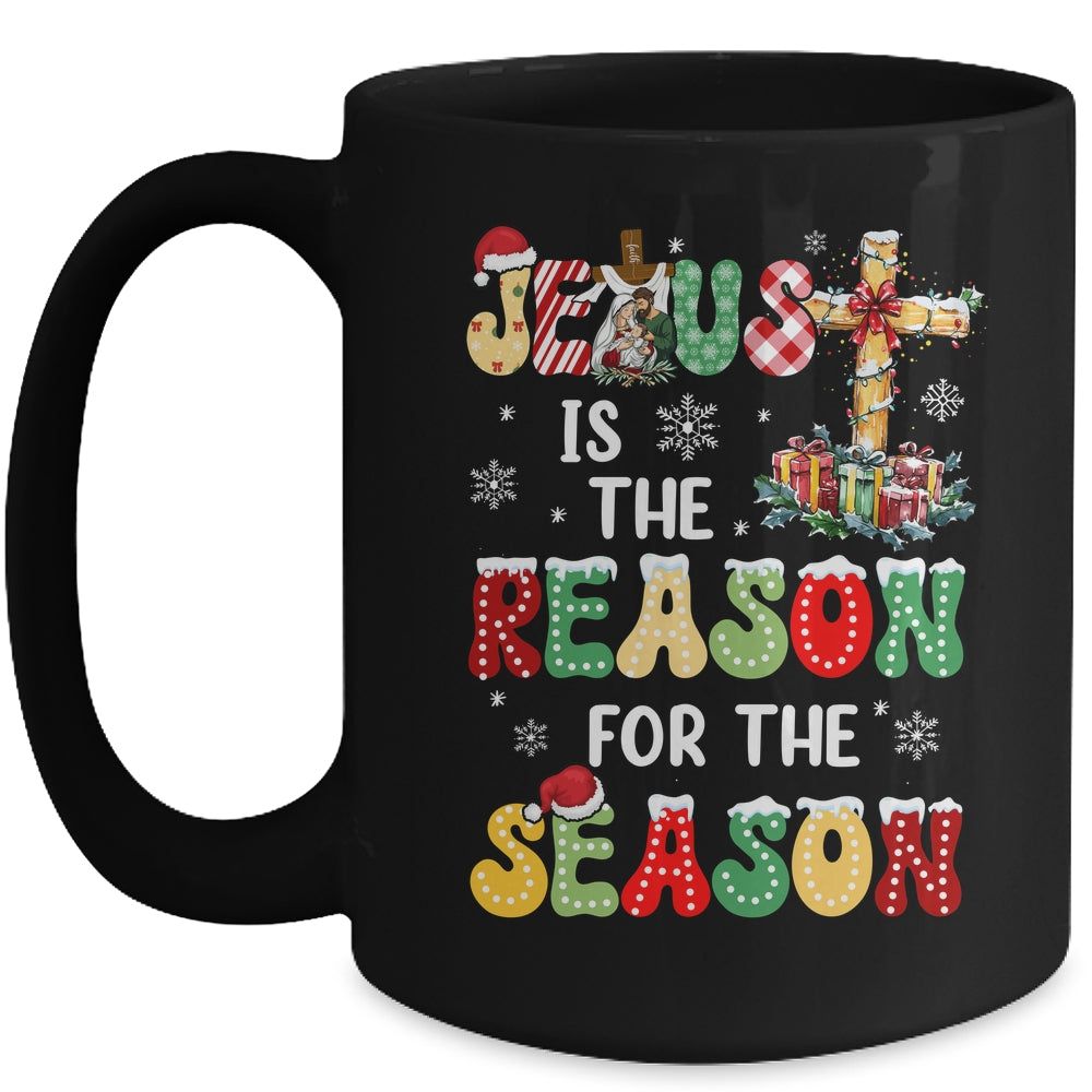 Jesus Is The Reason For The Season Christmas Christian Xmas Mug | siriusteestore