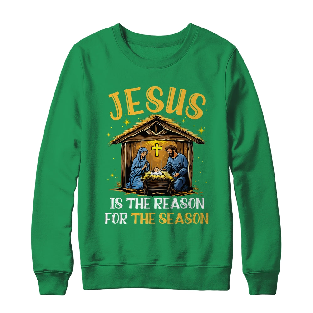 Jesus Is The Reason For The Season Christmas Xmas Christian Shirt & Sweatshirt | siriusteestore