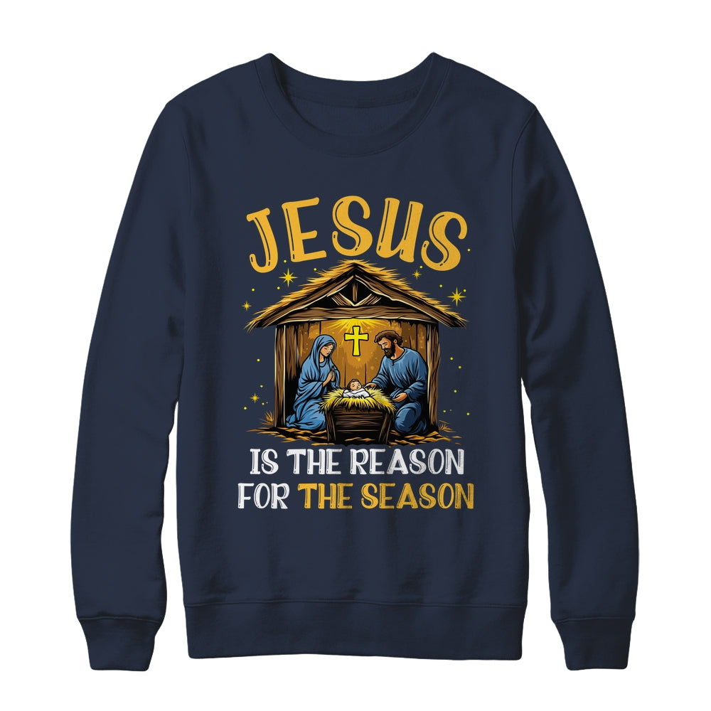 Jesus Is The Reason For The Season Christmas Xmas Christian Shirt & Sweatshirt | siriusteestore