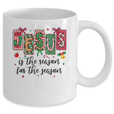 Jesus Is The Reason For The Season Coquette Christmas Christian Mug | siriusteestore