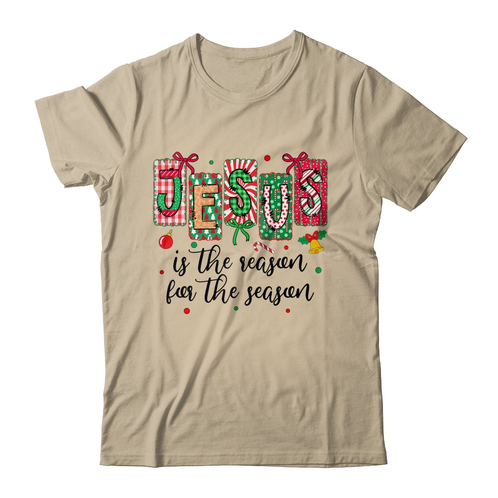 Jesus Is The Reason For The Season Coquette Christmas Christian Shirt & Sweatshirt | siriusteestore