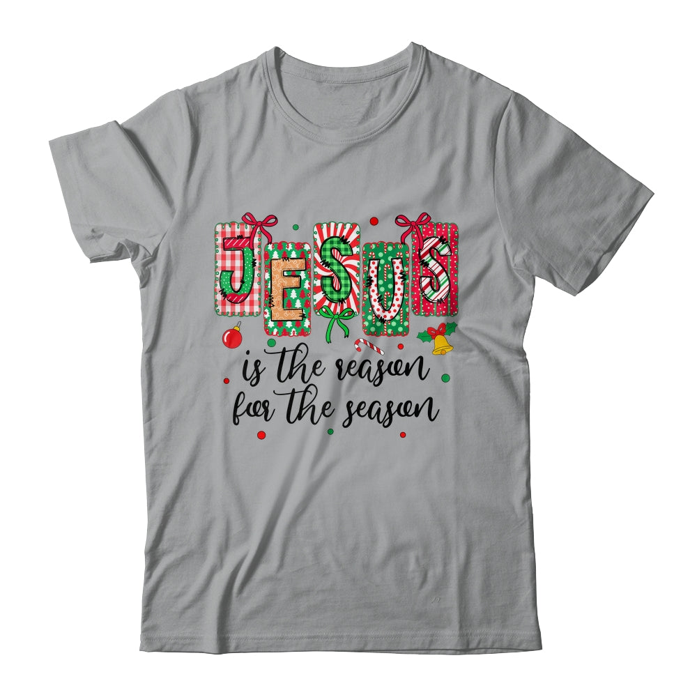 Jesus Is The Reason For The Season Coquette Christmas Christian Shirt & Sweatshirt | siriusteestore