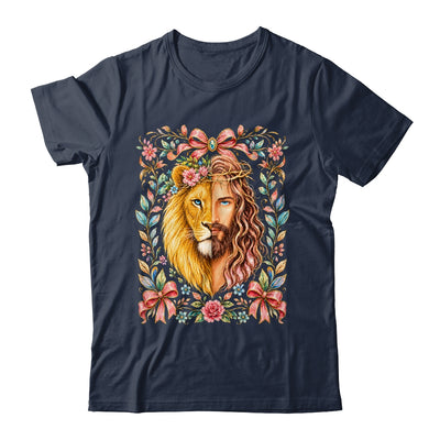 Jesus Lion Of Judah Floral Christian Faith Women Floral Shirt & Hoodie | siriusteestore