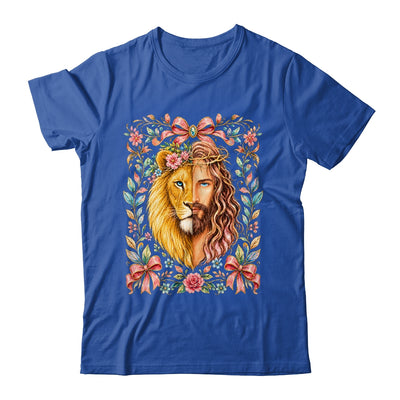 Jesus Lion Of Judah Floral Christian Faith Women Floral Shirt & Hoodie | siriusteestore