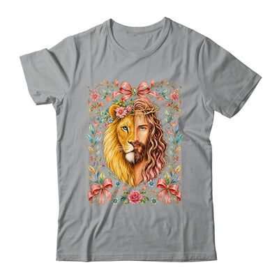 Jesus Lion Of Judah Floral Christian Faith Women Floral Shirt & Hoodie | siriusteestore