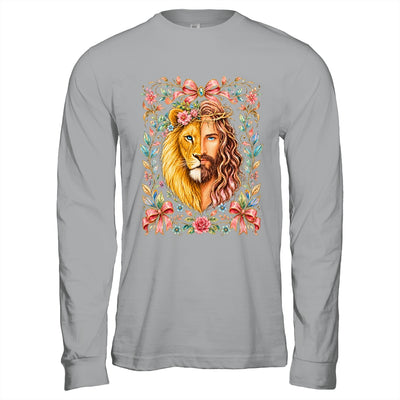 Jesus Lion Of Judah Floral Christian Faith Women Floral Shirt & Hoodie | siriusteestore