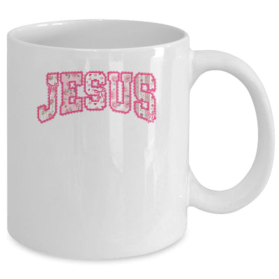 Jesus Religious God Christian Faith Preppy Floral Women Mug | siriusteestore