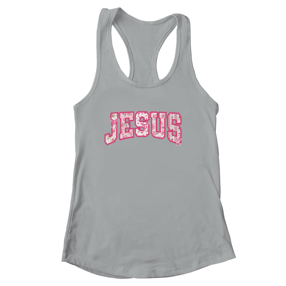 Jesus Religious God Christian Faith Preppy Floral Women Shirt & Tank Top | siriusteestore