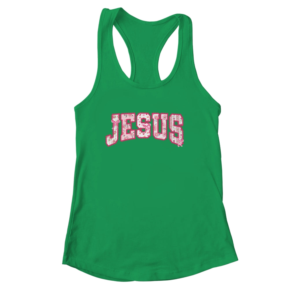 Jesus Religious God Christian Faith Preppy Floral Women Shirt & Tank Top | siriusteestore