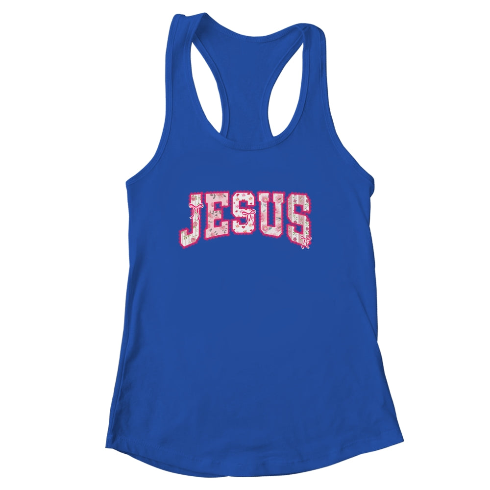 Jesus Religious God Christian Faith Preppy Floral Women Shirt & Tank Top | siriusteestore