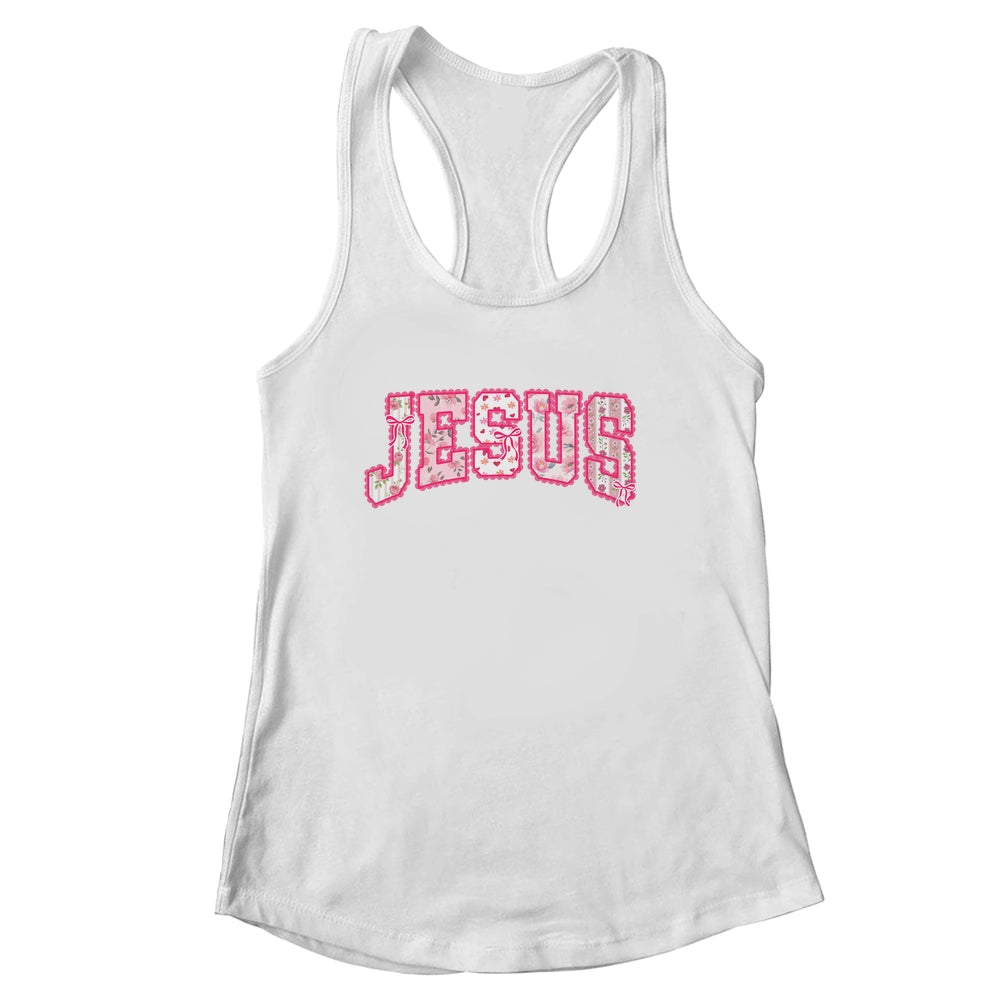 Jesus Religious God Christian Faith Preppy Floral Women Shirt & Tank Top | siriusteestore