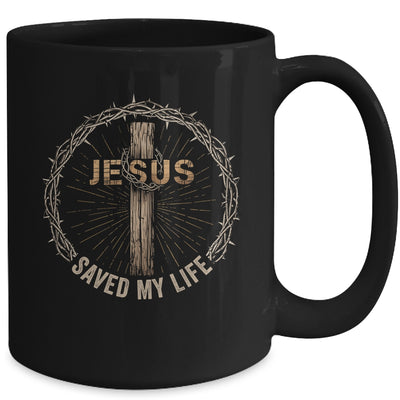 Jesus Saved My Life Christian Religious Bible Church Mug | siriusteestore