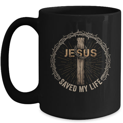 Jesus Saved My Life Christian Religious Bible Church Mug | siriusteestore