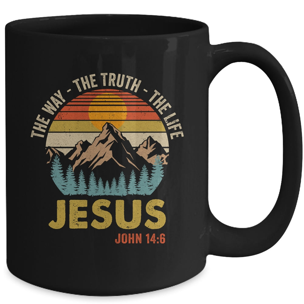 Jesus The Way Truth Life Christian Women Men Kids Worship Mug | siriusteestore