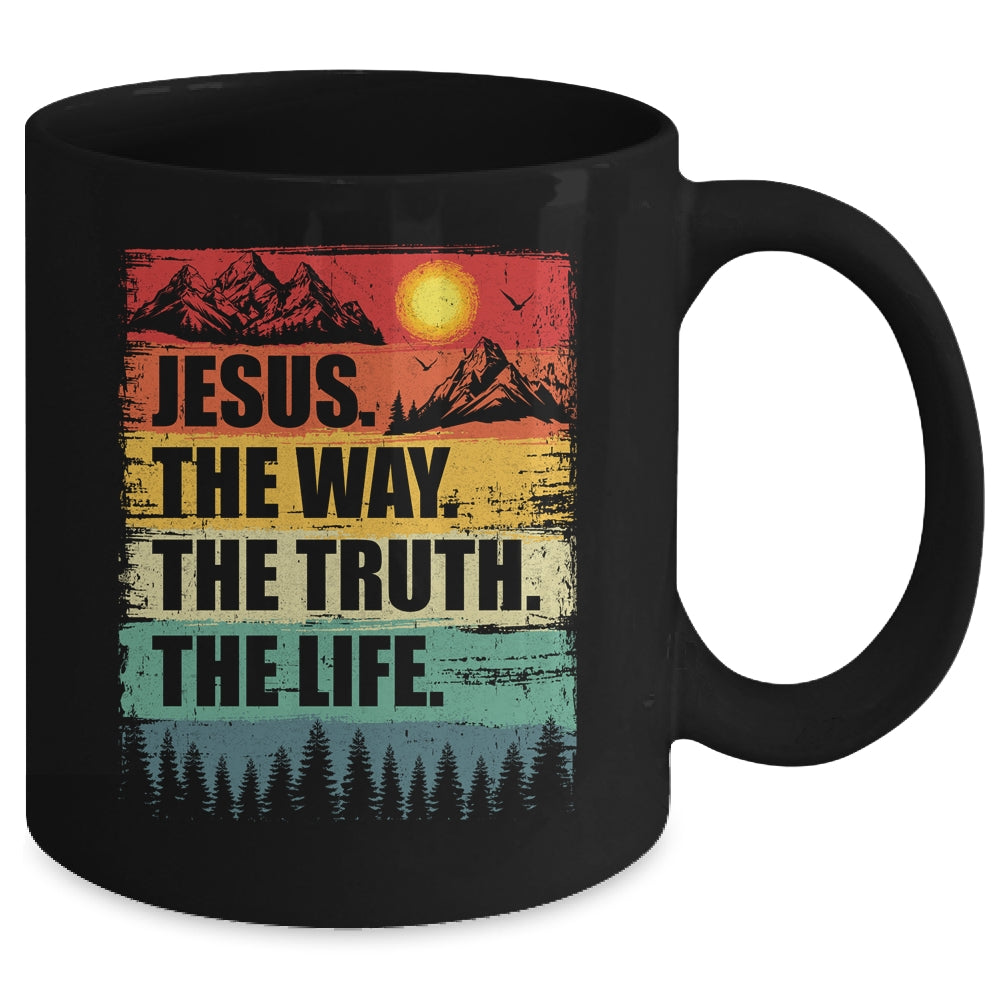 Jesus The Way Truth Life Women Men Kids Christian Worship Mug | siriusteestore