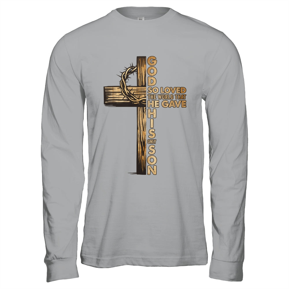 John 3:16 Jesus Christian Cross Bible Faith Religious Shirt & Hoodie | siriusteestore
