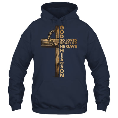 John 3:16 Jesus Christian Cross Bible Faith Religious Shirt & Hoodie | siriusteestore