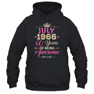 July 1966 60 Years Of Being Awesome Retro 60th Birthday Shirt & Tank Top | siriusteestore
