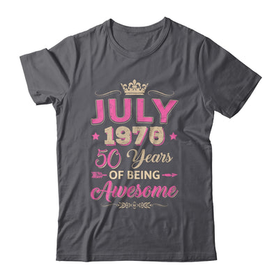 July 1975 50 Years Of Being Awesome Retro 50th Birthday Shirt & Tank Top | siriusteestore