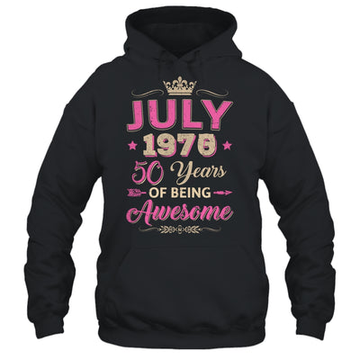 July 1975 50 Years Of Being Awesome Retro 50th Birthday Shirt & Tank Top | siriusteestore