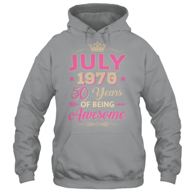 July 1975 50 Years Of Being Awesome Retro 50th Birthday Shirt & Tank Top | siriusteestore