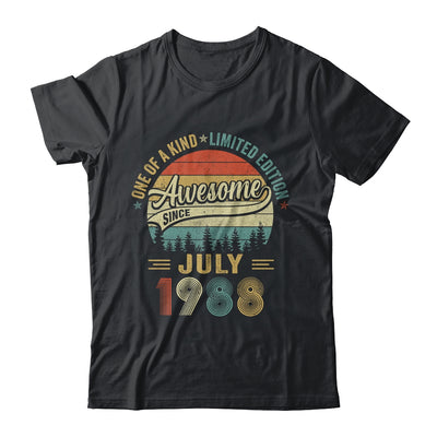 July 1988 Vintage 35 Years Old Retro 35th Birthday Shirt & Hoodie | siriusteestore