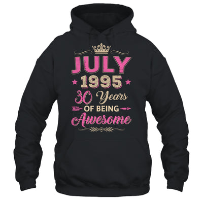 July 1995 30 Years Of Being Awesome Retro 30th Birthday Shirt & Tank Top | siriusteestore