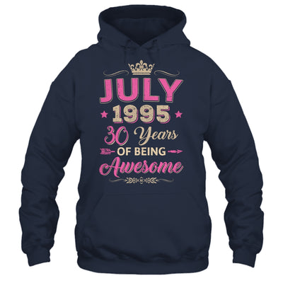 July 1995 30 Years Of Being Awesome Retro 30th Birthday Shirt & Tank Top | siriusteestore
