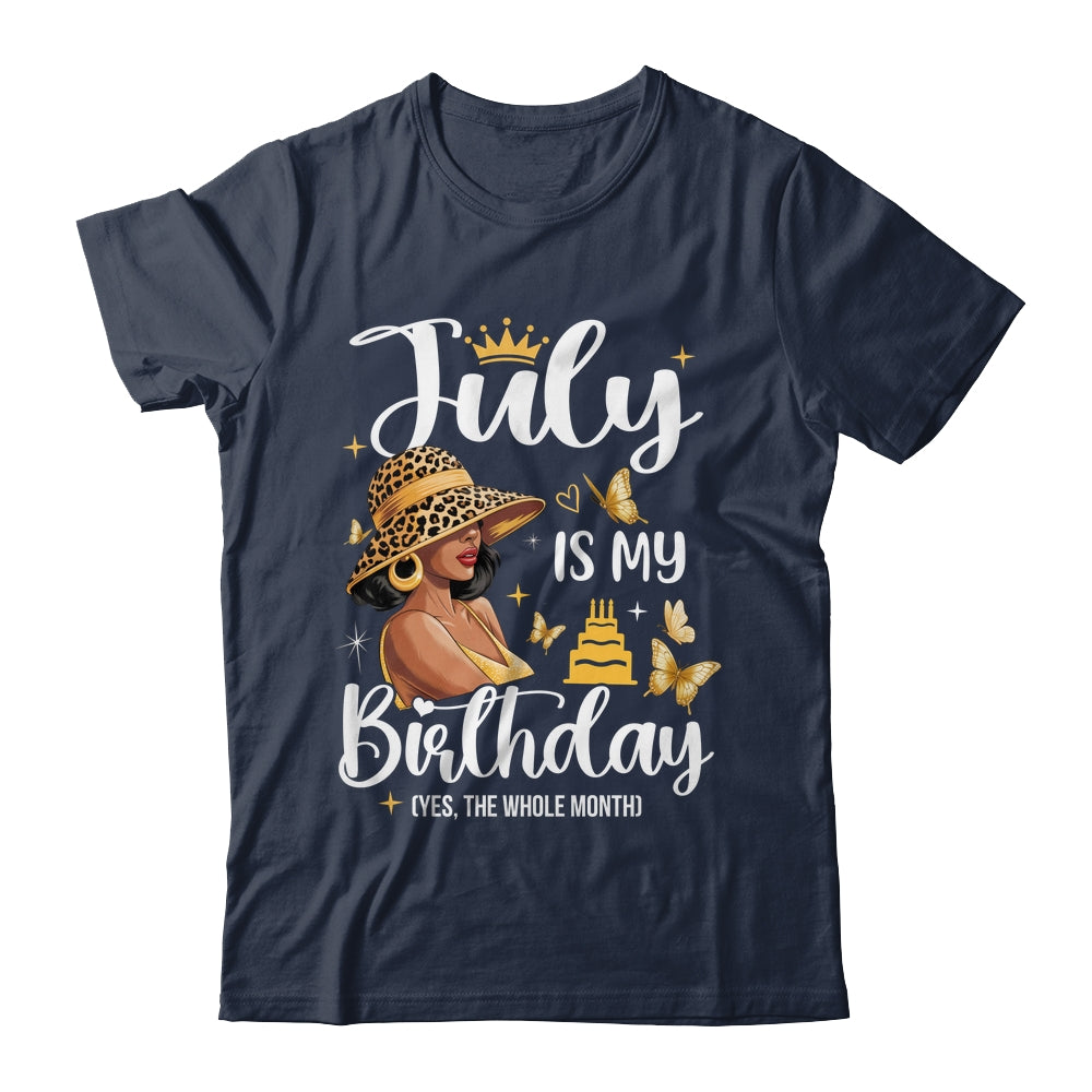 July Is My Birthday African American Woman Birthday Queen Shirt & Tank Top | siriusteestore