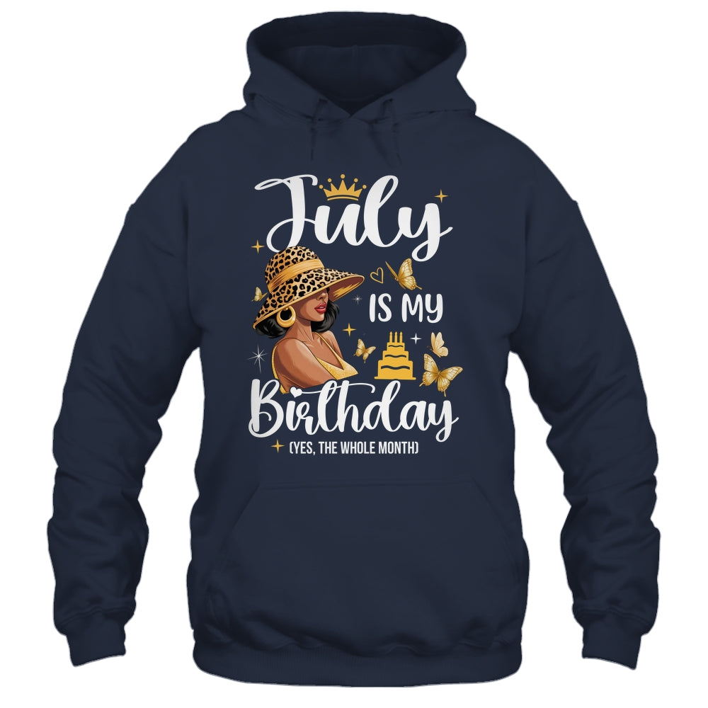 July Is My Birthday African American Woman Birthday Queen Shirt & Tank Top | siriusteestore
