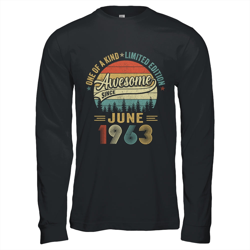 June 1963 Vintage 60 Years Old Retro 60th Birthday Shirt & Hoodie | siriusteestore