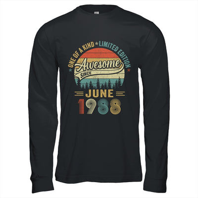 June 1988 Vintage 35 Years Old Retro 35th Birthday Shirt & Hoodie | siriusteestore