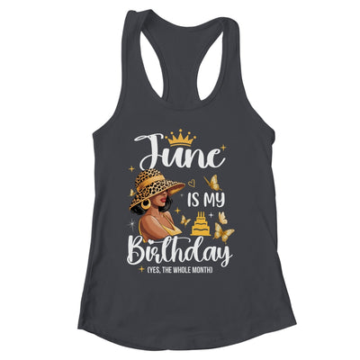 June Is My Birthday African American Woman Birthday Queen Shirt & Tank Top | siriusteestore