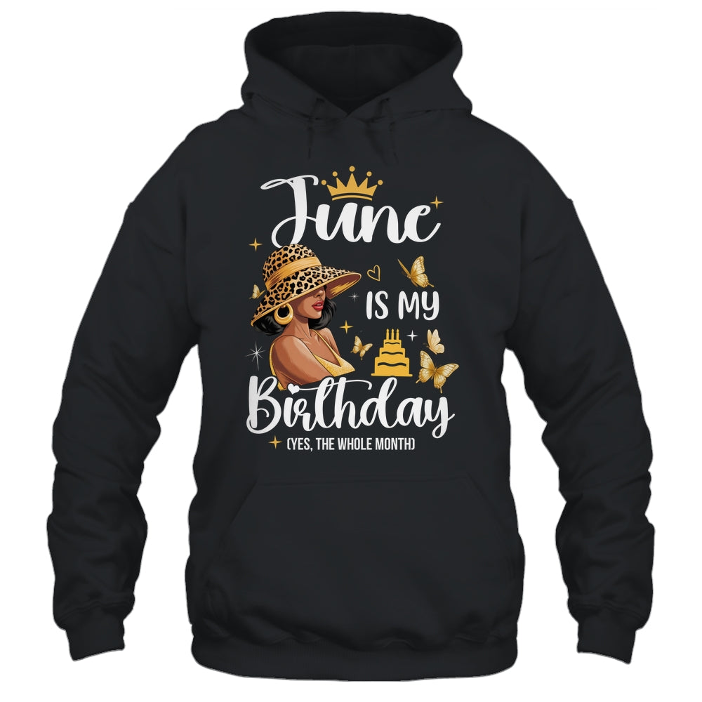June Is My Birthday African American Woman Birthday Queen Shirt & Tank Top | siriusteestore