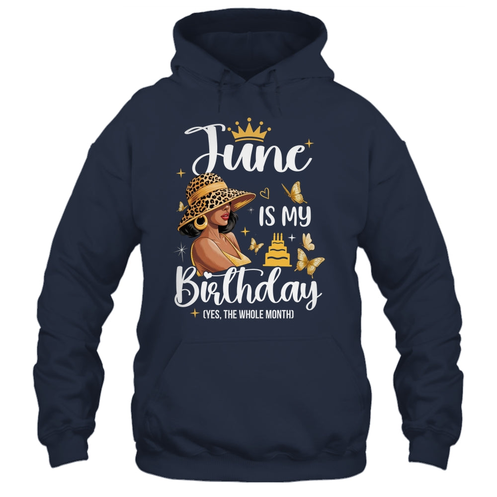 June Is My Birthday African American Woman Birthday Queen Shirt & Tank Top | siriusteestore