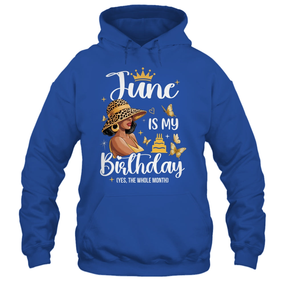 June Is My Birthday African American Woman Birthday Queen Shirt & Tank Top | siriusteestore