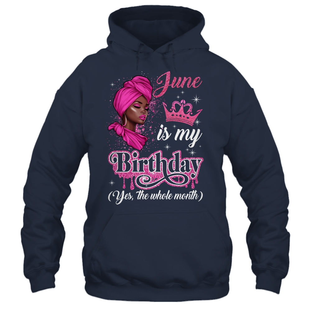 June Is My Birthday African Black Women Birthday Queen Shirt & Tank Top | siriusteestore