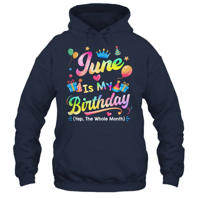 June Is My Birthday Yes The Whole Month Bday Tie Dye Shirt & Tank Top | siriusteestore