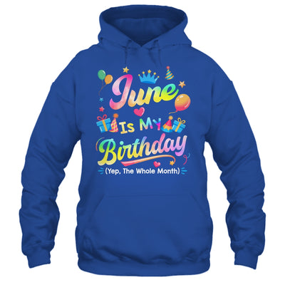 June Is My Birthday Yes The Whole Month Bday Tie Dye Shirt & Tank Top | siriusteestore