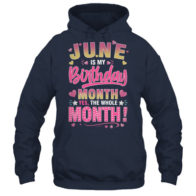 June Is My Birthday Yes The Whole Month For Women Girls Shirt & Tank Top | siriusteestore