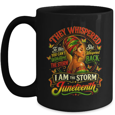 Juneteenth 1865 I'm The Storm Black Women African American Mug | siriusteestore
