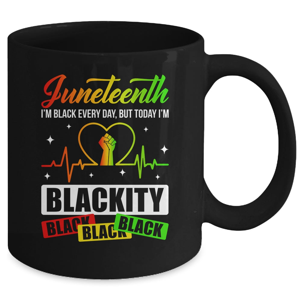 Juneteenth Black Heartbeat Black History African American Mug | siriusteestore