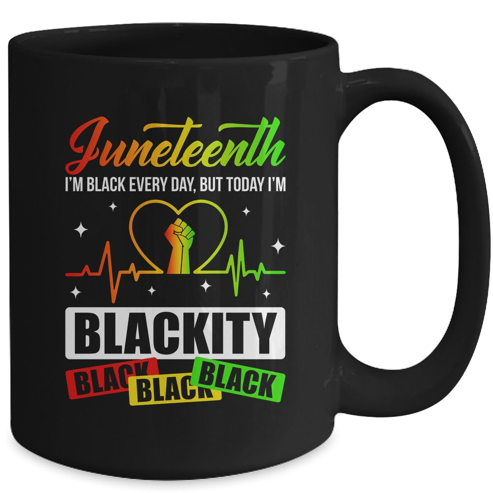 Juneteenth Black Heartbeat Black History African American Mug | siriusteestore