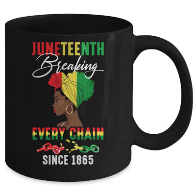 Juneteenth Breaking Every Chain Since 1865 For Women Men Mug | siriusteestore