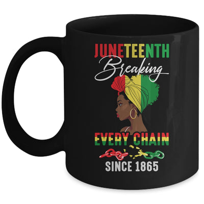 Juneteenth Breaking Every Chain Since 1865 For Women Men Mug | siriusteestore